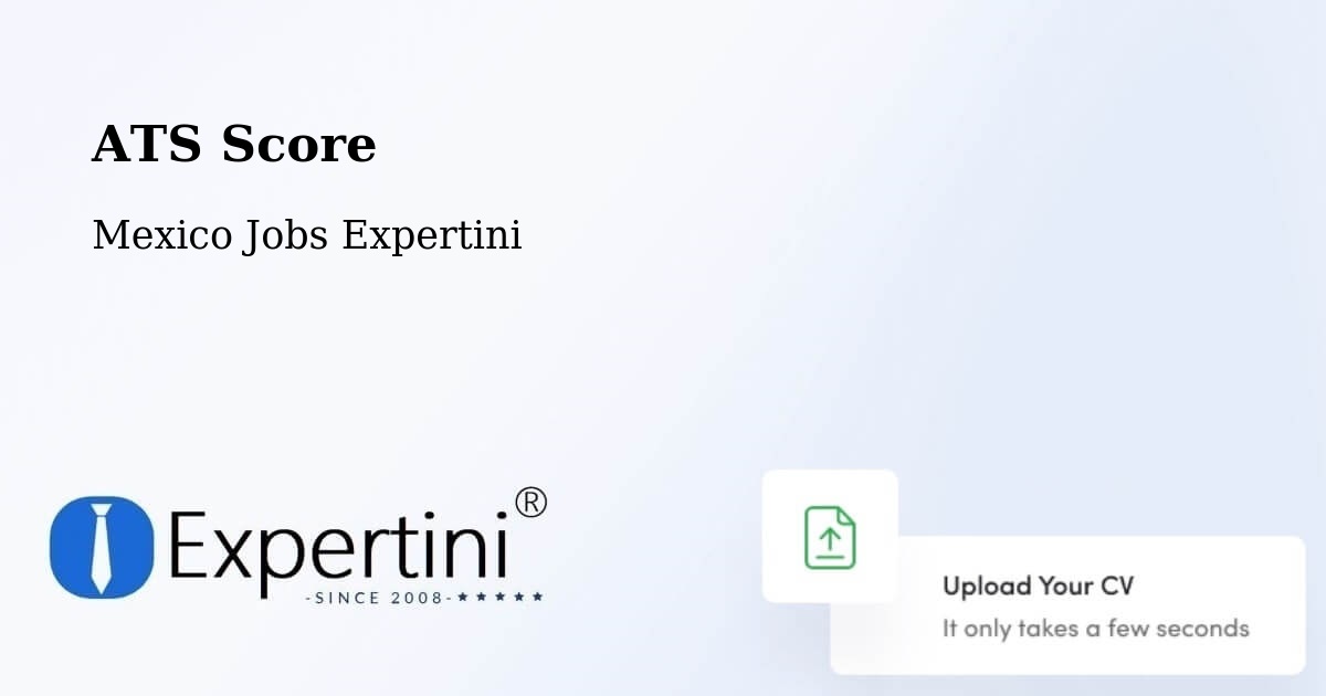 Resume ATS Score & Job Description Match Tool – Acopinalco Del Peñón - Mexico Jobs Expertini
